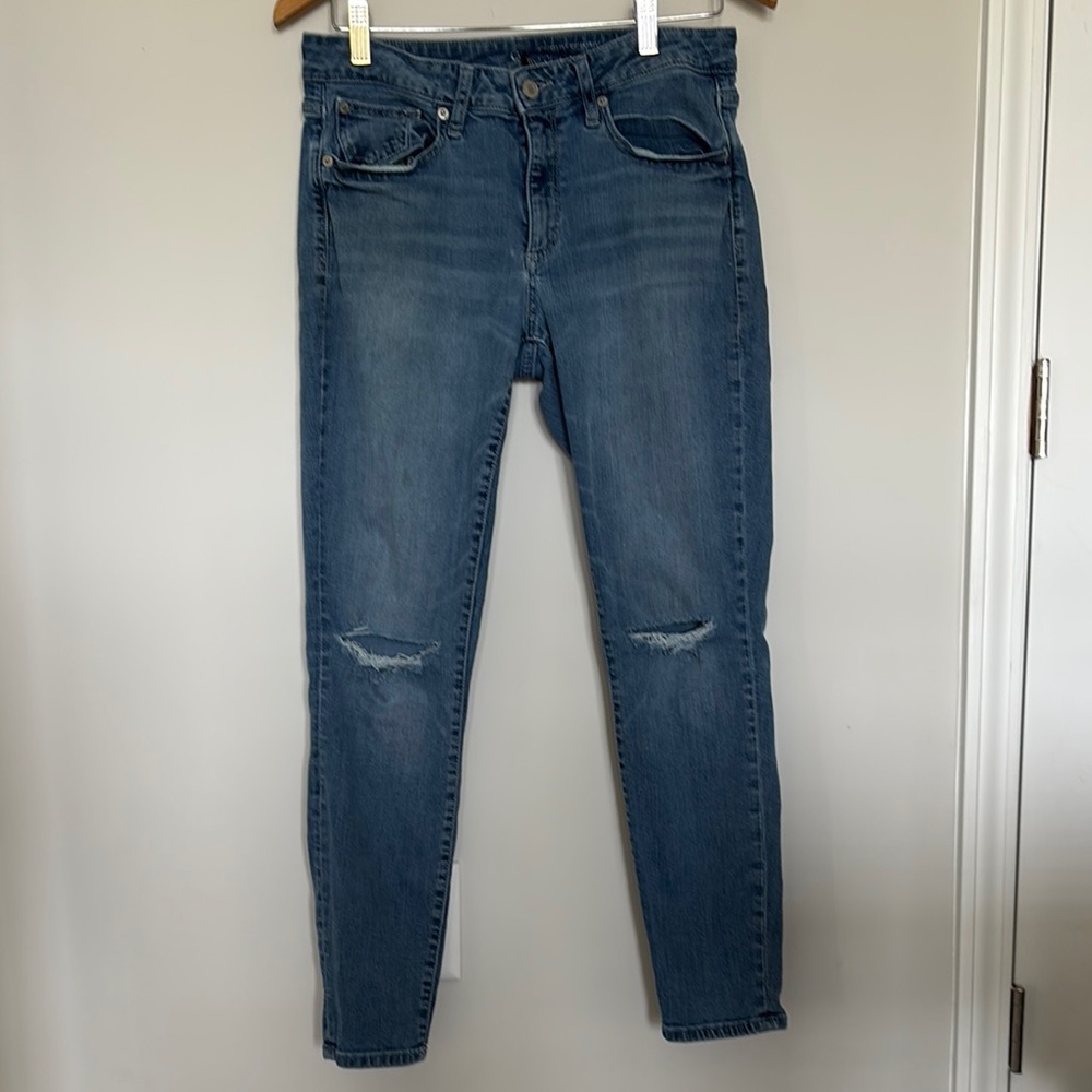 Gap Curvy Skinny Ripped Jeans Sz 12//31R